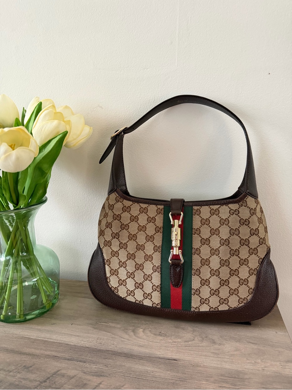 Gucci Jackie GG Canvas Shoulder Bag